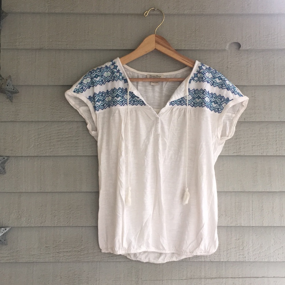 Lucky Brand Aztec Short Sleeve